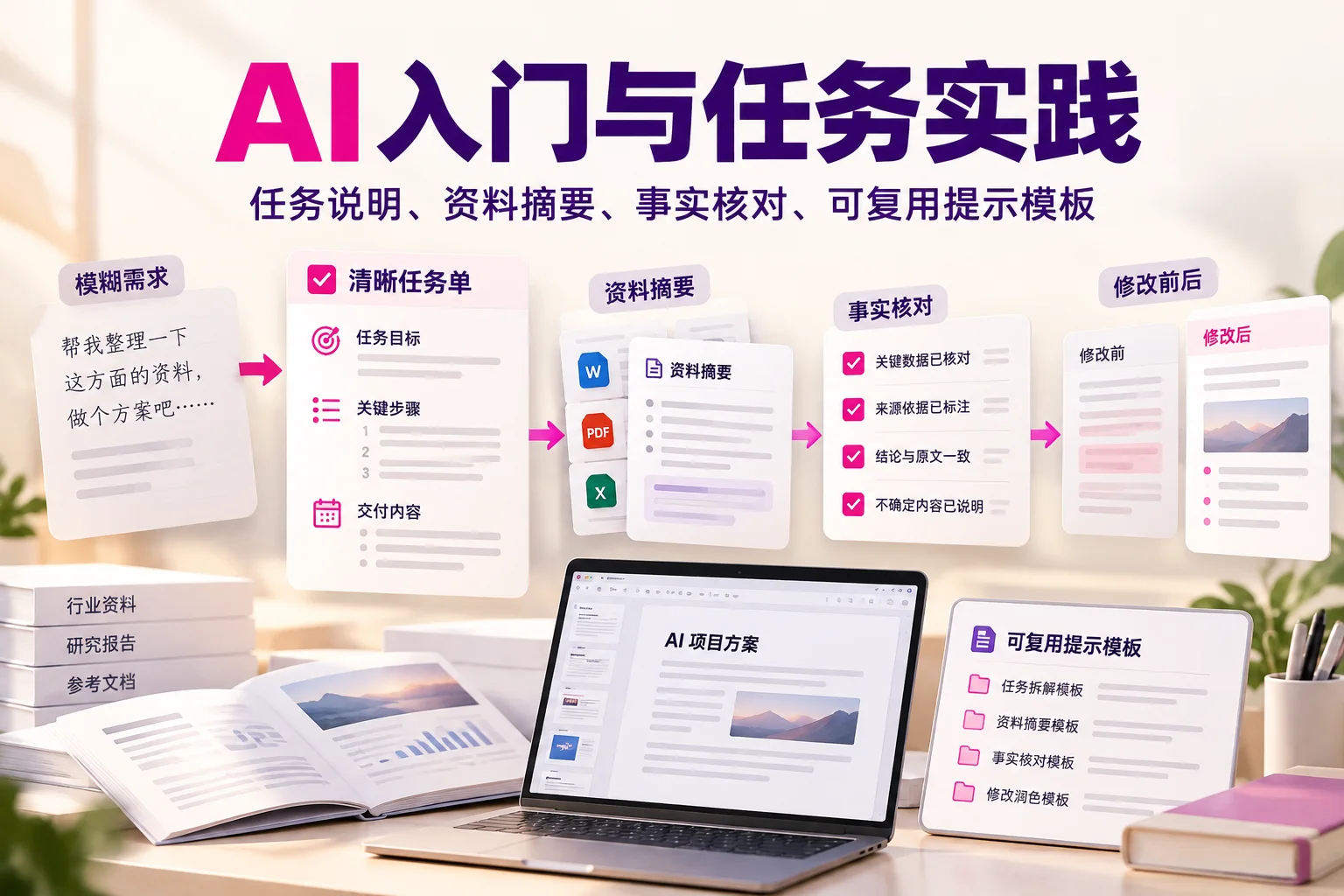 AI入门与任务实践教学作品示意